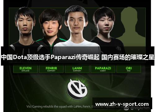 中国Dota顶级选手Paparazi传奇崛起 国内赛场的璀璨之星